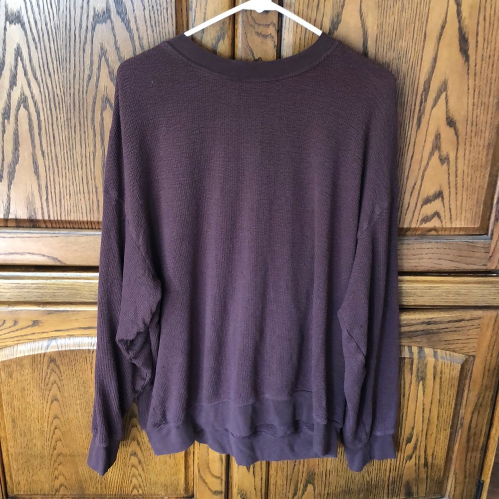Richer Poorer bounce knit unwind pullover in crimson XL